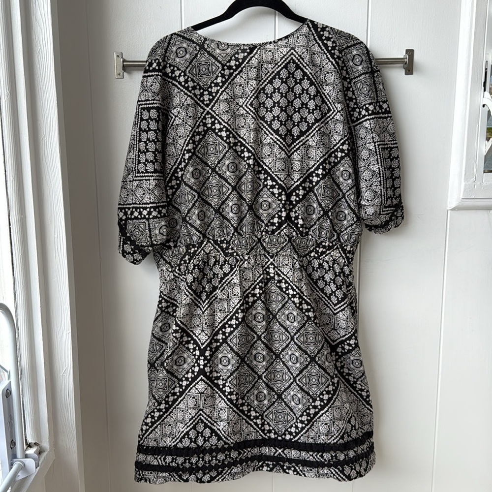 Athleta Bandana Coast to Coast Cover Up Swim Dress Black White XL - Picture 3 of 7